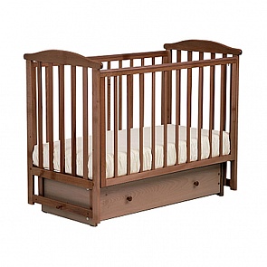 Кровать детская Лель АБ 15.2  Лютик, маятник поперечный, орех светлый (Лель, LIEL-АБ 15.2_орех светлый)